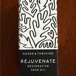 Naked & Thriving Rejuvenate Restorative Face Oil - Black and White